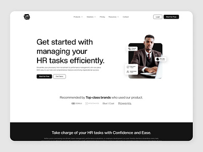 HR Management CRM website design design figma design hr hr manage hr manage website hr management hr management web hr ui design hr uiux human resourse landing page management ui task manager ui ui design for hr ui for hr uiux webiste for hr website website for hr