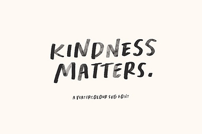 Kindness Matters Font SVG, Regular all caps branding cute fun handwriting quirky quote school student svg sweet textured web