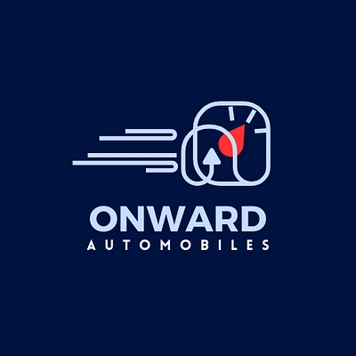 Onwards design logo typography