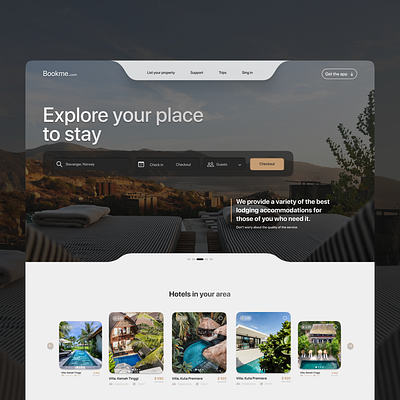 Booking Hotel - Web Design hotelbookingwweb ui uidesigner ux uxdesigner webdesign