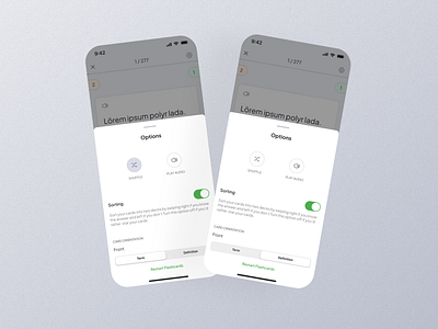 Flash Card Setting Mobile App Ui app design flash card flash card app flash card dashboard flash card design flash card feature flash card interface flash card mobileapp flash card option flash card page flash card screen flash card setting flash card setup flash card setup ui flash card ui flash card view flash card widget screen ui