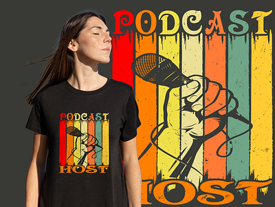 podcast typography t-shirt design art template business branding custom design design free text graphic design hand drawn music logo motion graphics music music concert playing podcast podcast cover song sound t shirt typograpgy vintage