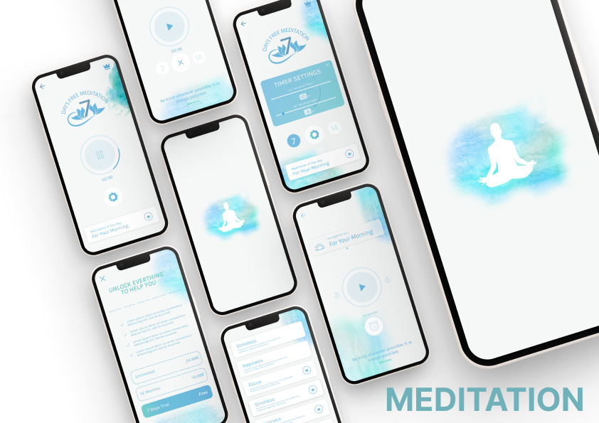 Meditation UX / UI DESIGN by Emre on Dribbble