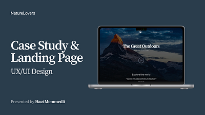 Landing Page Design UI design inspiration landingpage nature ui ux webdesign webpage
