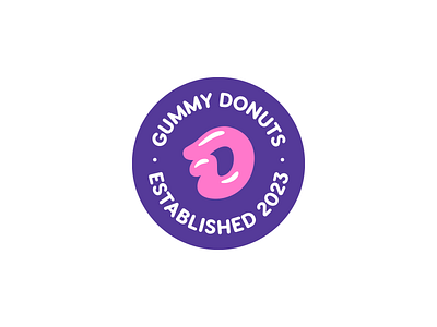 Gummy Donuts brand branding identity logo logotype