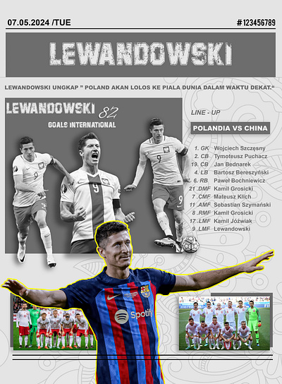 NEWSPAPER LEWANDOWSKI graphic design