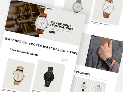 Watch-house accessories website accessories business fashion time ui uiux watch watch website web design website