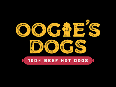 Oogie's Dogs - Logo Design arizona bbq brand brand design branding chicago eat firefighter food food vendor gritty hot dog hydrant logo logo design prescott restaurant rugged sausage tasty