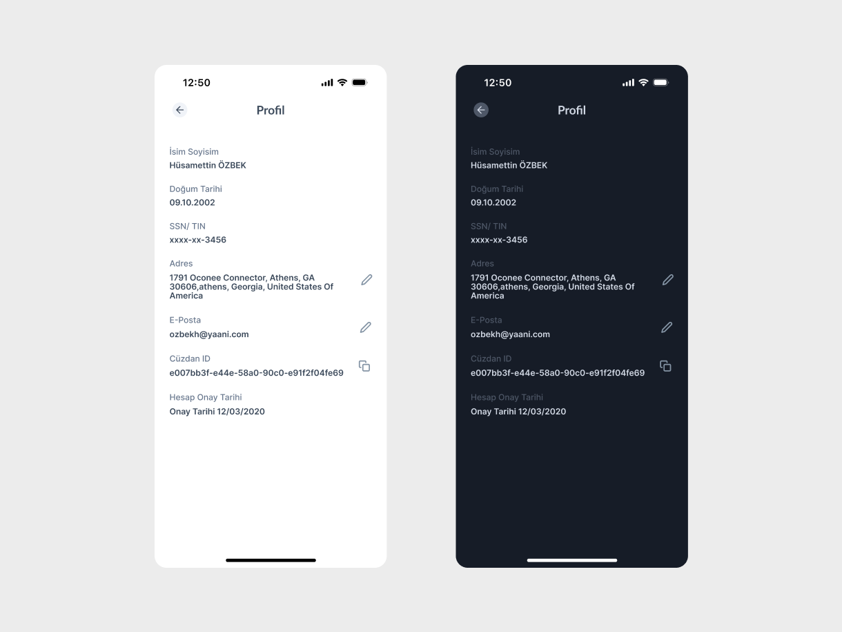 Profie UI Screen / app banking branding design mobile mobileapp profile typography ui userexperince ux