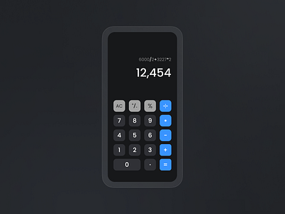 Daily UI #13 - Calculator app calculator challenge daily ui design mobile ui ux