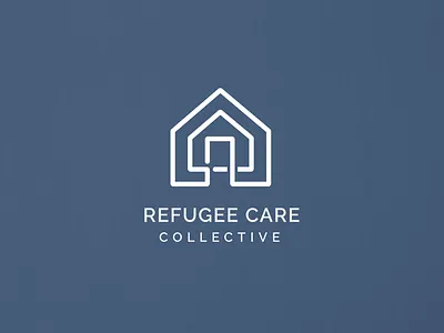 Refugee Care Collective Branding brand branding calming home house non profit warm welcoming