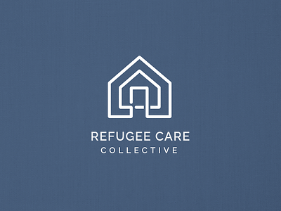 Refugee Care Collective Branding brand branding calming home house non profit warm welcoming
