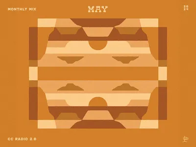 Monthly Mix: May album art arizona canyon clouds cosmic desertwave desert grand canyon illustration landscape mountains new mexico playlist cover southwest sunrise sunset texas western