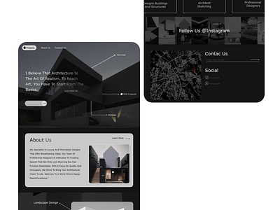 architecture website 3d animation architect branding graphic design ui web
