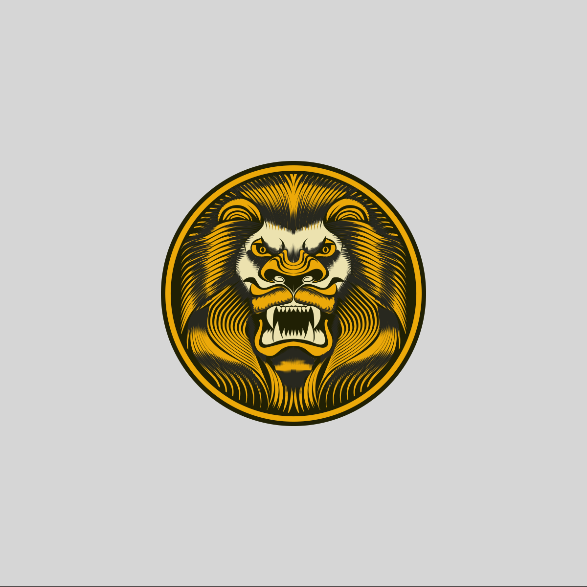 Lion Illustraion graphic design illustration lion logo template