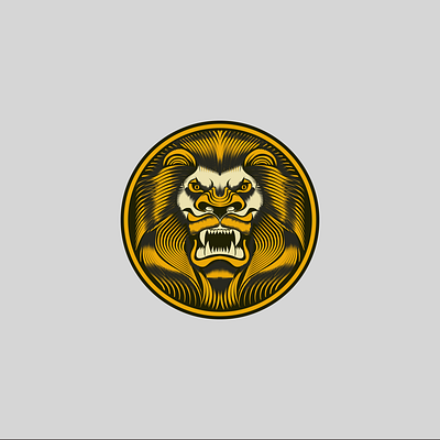 Lion Illustraion graphic design illustration lion logo template