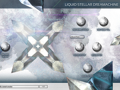 Eplex7 Liquid Stellar Dreamachine magic plugin effect VST graphic design instrument knobs music programming psytrance sound design sounds ui