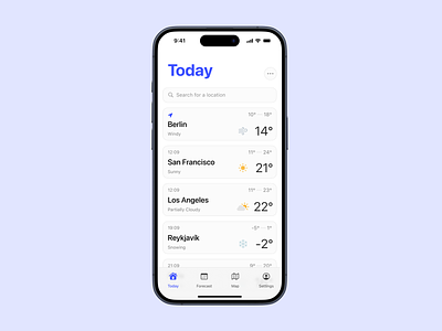 Weather — Daily UI #037 app daily dailyui figma interface ui ux weather weather app