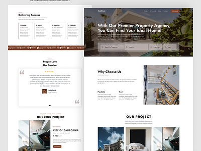 Realones- Real estate website architecture design exterior house interior design property real estate uiux web design website