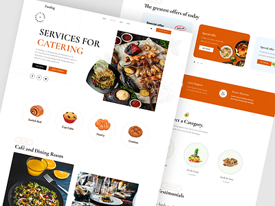 Foding- Food Website cafe coffee food food website menu restaurant uiux user interface web design website