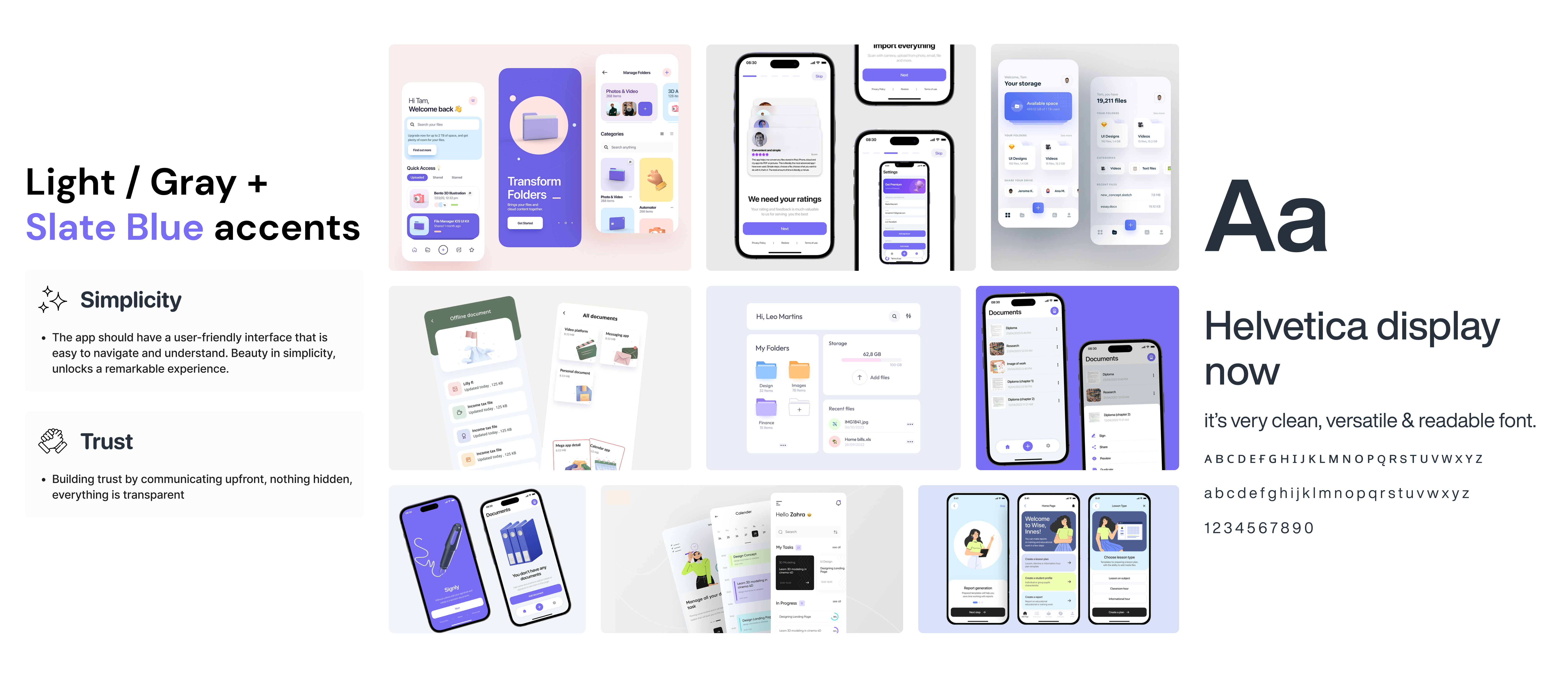 Documents Organizer App 📂 animation app clean design document folder minimal mobile app moodboard organizer product ui ux watchmegrow