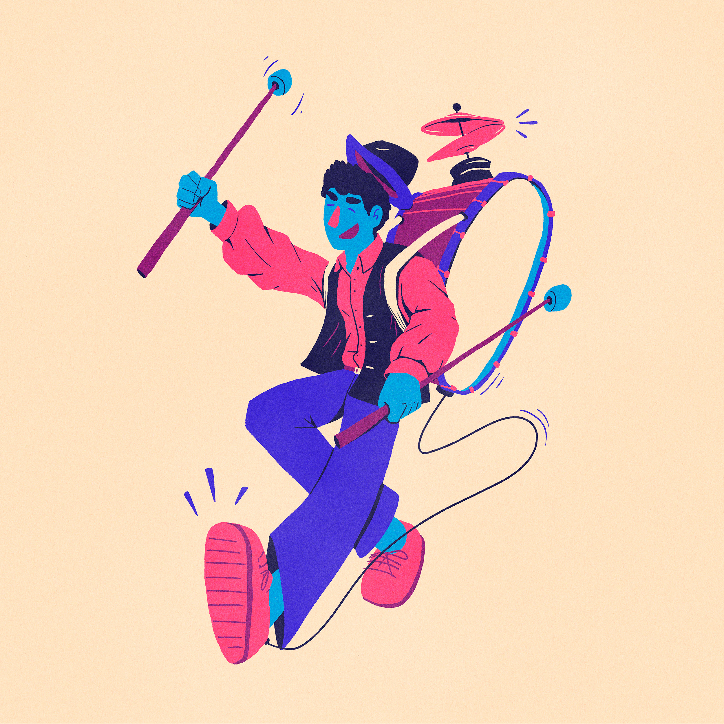 Chinchinero character design digital art graphic design illustration