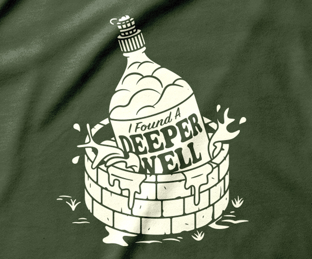 Deeper Well Illustration alt country alt. country american traditional band shirt bong bucket country deeper well folk gravity bong illustration kacey musgraves outlaw pot shirt stoner tee shirt well western yallternative