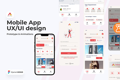 ADJYAL- real estate promotion APP animation graphic design motion graphics ui userinterface ux