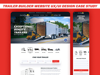 Trailer Builder Website UX/UI Design & Case Study branding design figma trailer ui user experience user interface ux website website redesign website ui