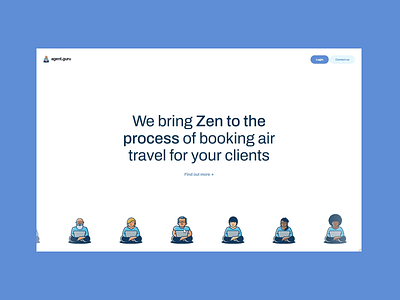 Agent.Guru Site animation blue interface plane tour trip ui ui motion uidesign uiux website