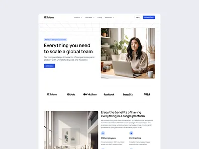 Landing Page clean design design system figma landing landing page minimalism page ui ui kit