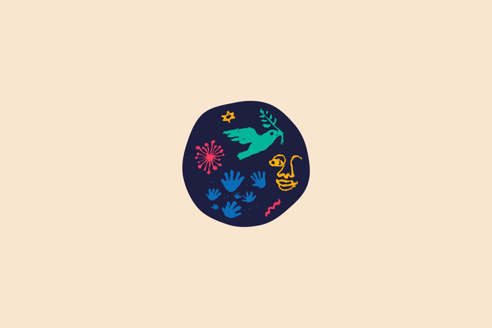 Family Connection Counselling art therapy branding conceptual counselling service crayons doodle hand drawn imperfection logo design logo mark logo symbol mental health minimal logo minimalistic peace bird rainbows therapy logo