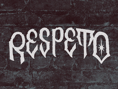 Respeto - Print chicano lettering crew graffiti lettering print respeto street culture streetwear type typography urban vandal wall