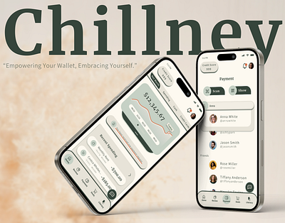 Chillney - Budgeting App - boho fintech information architecture prototyping responsive design ui user research ux visualization wireframing