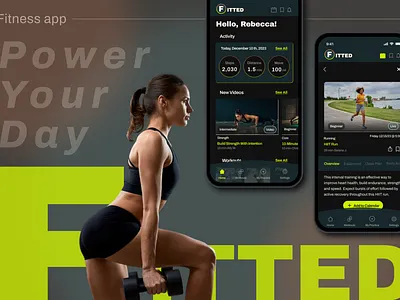 Fitted - Fitness App - fitness app prototyping responsive design ui user flow ux wire framing