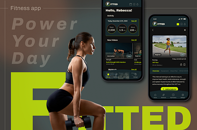 Fitted - Fitness App - fitness app prototyping responsive design ui user flow ux wire framing