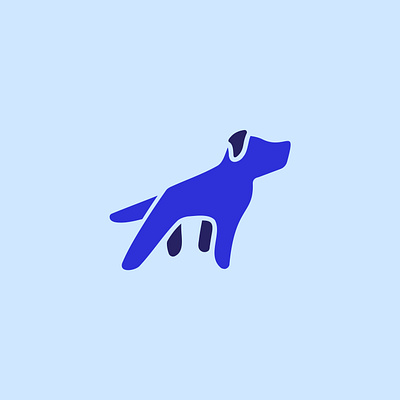 Hand-dog illustrator logo vector