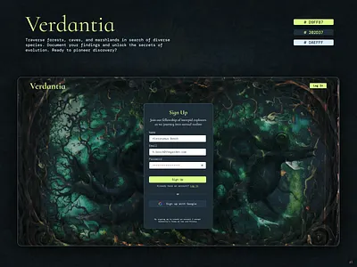Daily UI Challenge #1 Sign up Page branding dailyui design typography ui