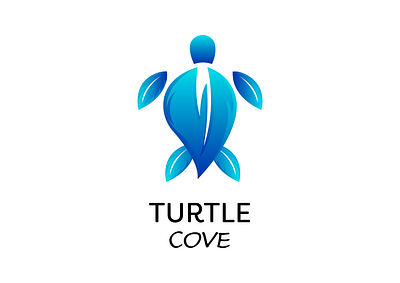 Turtle Cove Logo Design branding design graphic design illustration logo typography vector