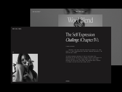 AI Generated Experiment ® concept editorial fashion grid layout magazine minimal motion typography ui ux web web design
