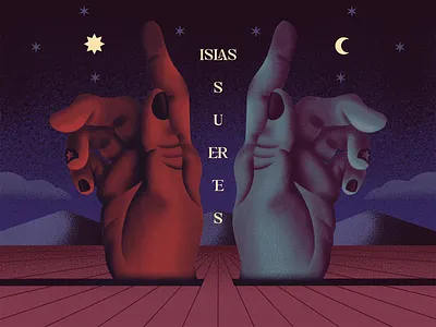 Islas - Suertes (Album cover art) album art album cover album cover art artwork branding desert digital dream pop dream pop album cover hands hands illustration illustration islas music branding music design mystic procreate spotify suertes tarot