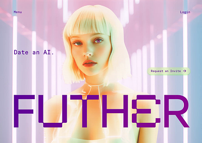 AI Dating Site - "FUTHER" Animated Homepage ai user experience ux web design