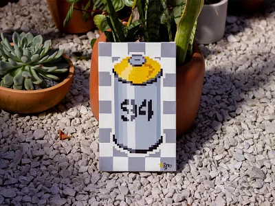 94 pixel "painting" art 16 bit 8bit 94 mtn canvas illustration montana colors painting pixel art spray paint