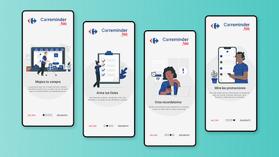 Carreminder App branding graphic design ui