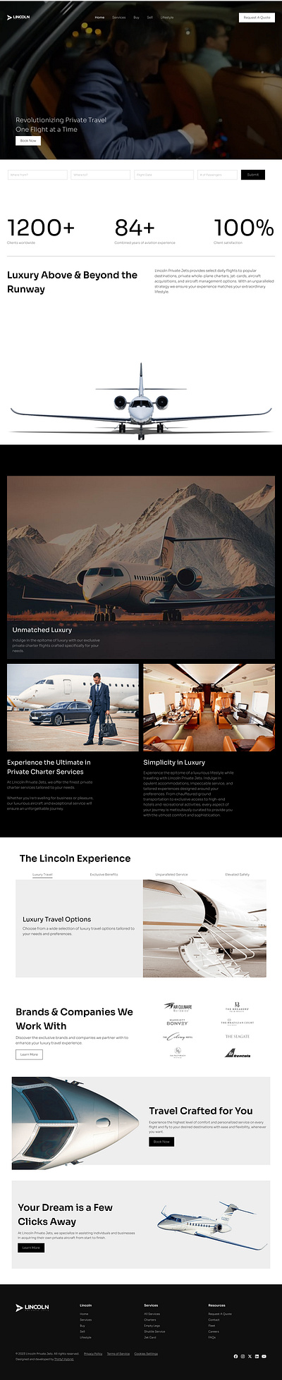 Private Jet Charter Website Design | Thirty1 Hybrid aerospace aircraft aviation branding charter flight school graphic design luxury private jet seo ui web design website