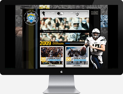 SD Chargers 50th Anniversary Microsite