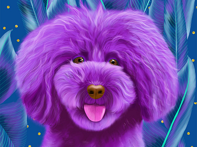 Mocha custom pet portrait commissioned portrait custom artwork digital illustration dog illustration dog portrait illustration pet illustration pet portrait