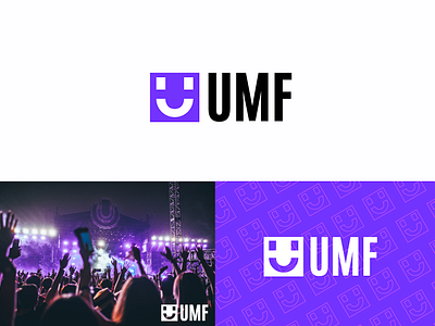 UMF - Ultra Music Festival Logo Redesign background bold creative design electronic emd emoji festival font happy icon illustration inspiration logo logo design music pattern purple ui wallpaper