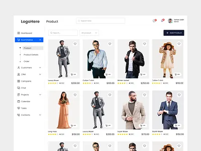 Ecommerce Dashboard branding dashboard design ecommerce dashboard graphic design homepage landing page ui ui of website ux website