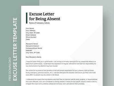 Excuse Letter for Being Absent Free Google Docs Template absence absent docs excuse excuse letter excuse letter for being absent excuse letter template formal excuse letter free google docs templates free template free template google docs google google docs letter professional excuse letter simple excuse lettter template